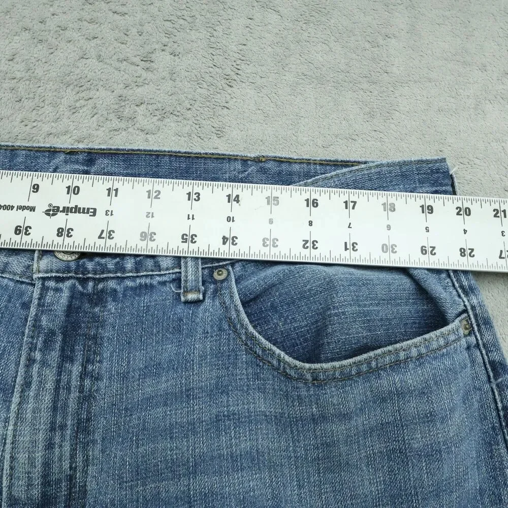 Levi's 559 Jeans Mens Size 38x30 Blue Relaxed Fit 100% Cotton Denim Timeworn